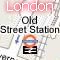A small map image zoomed into London Old Street
